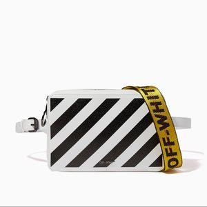 Off-White™ Diagonal Stripe Leather Belt Bag